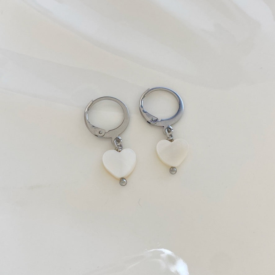Argollas con nácar
