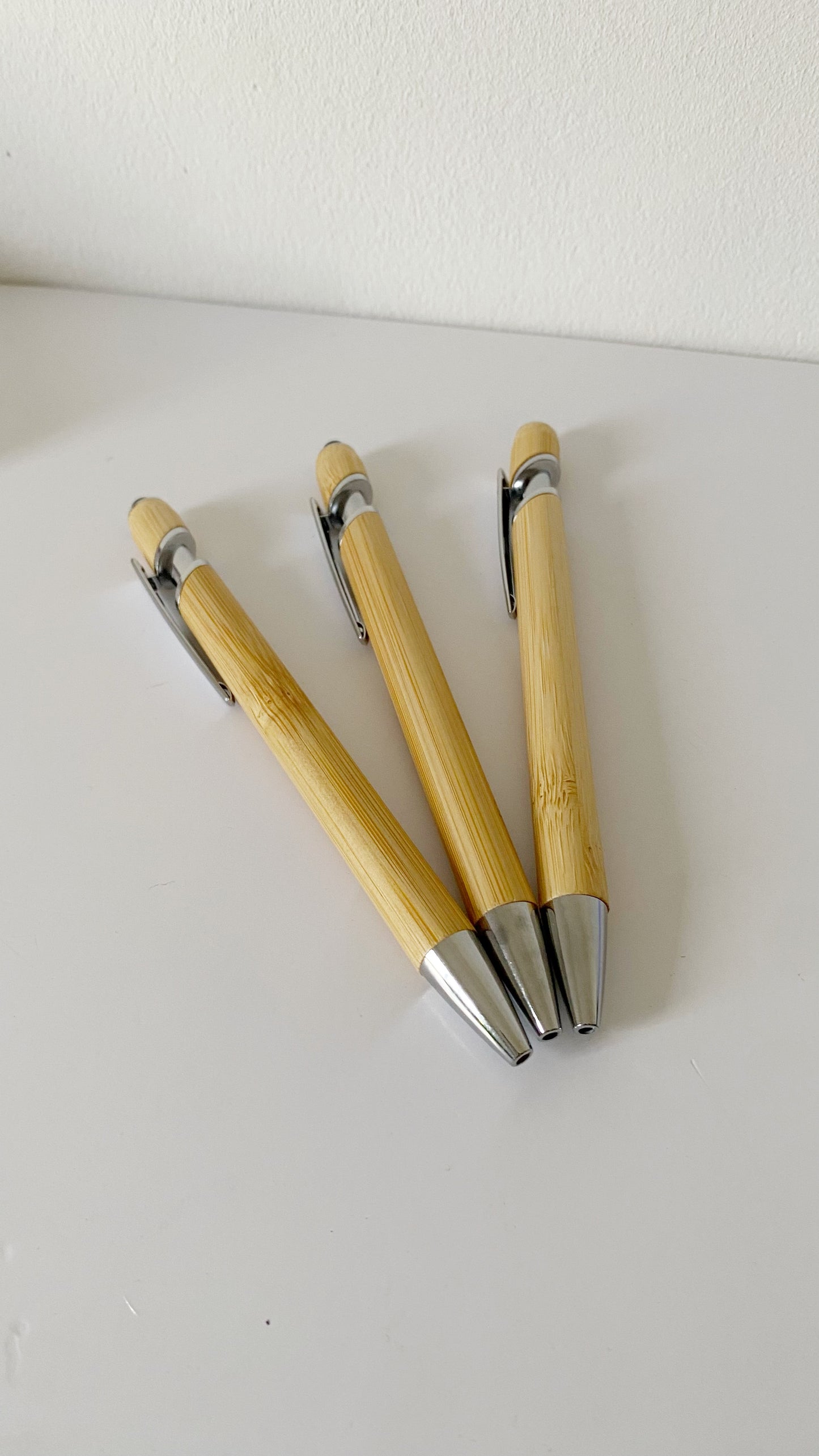 Lapicero con lápiz capacitivo de bambu