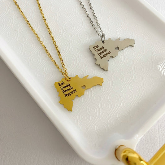 cadena mapa rd republica dominicana corazon provincia silueta beach sleep eat repeat