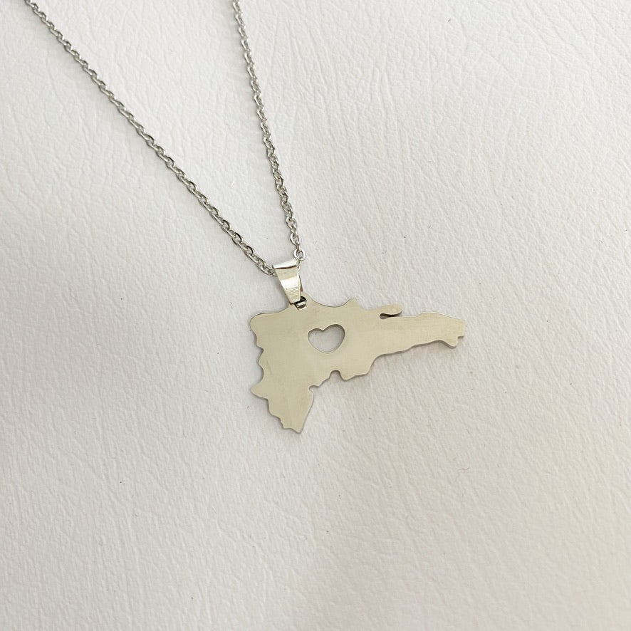 Cadena de República Dominicana con corazón