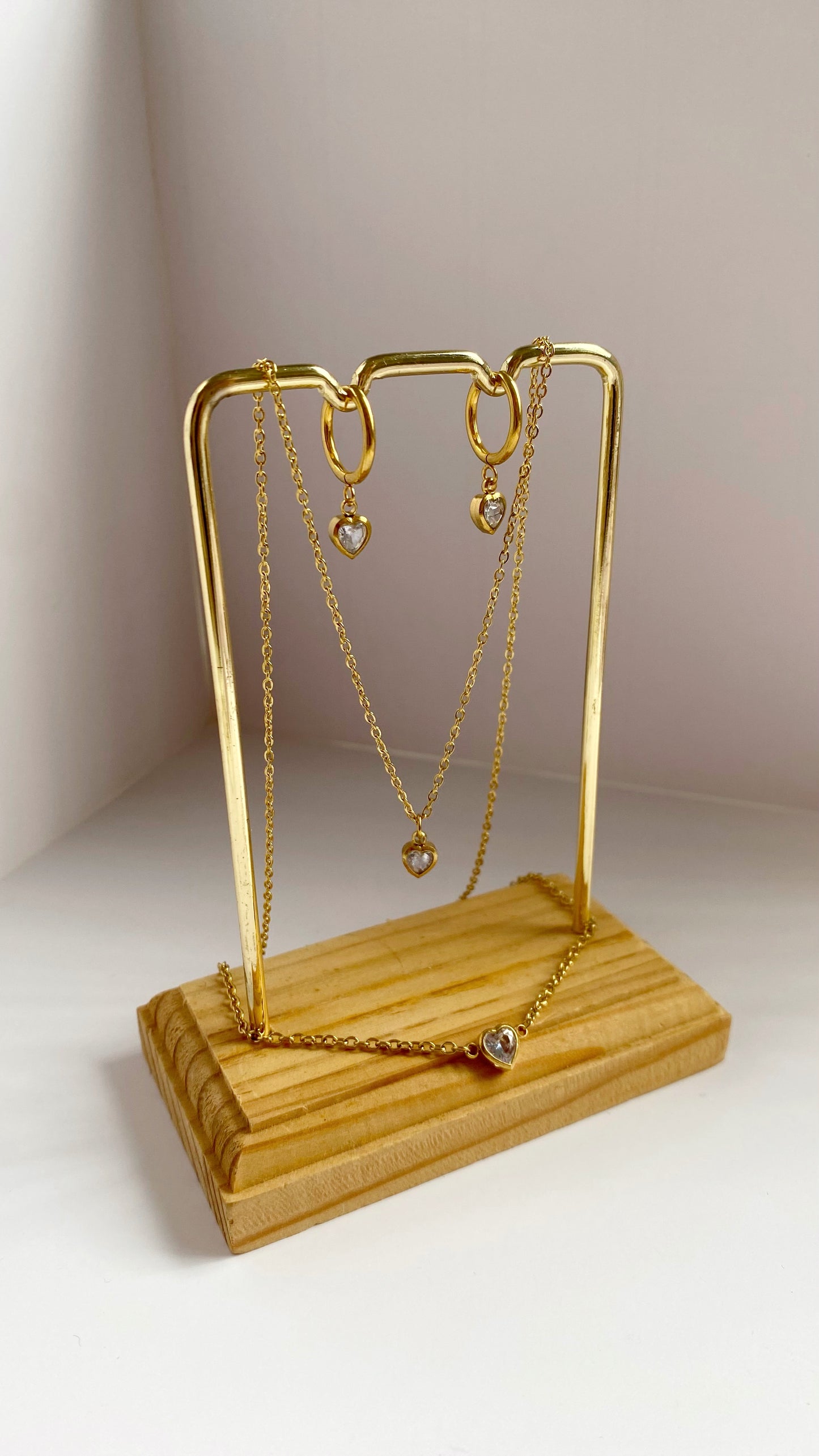 Pulsera con zirconia de corazón