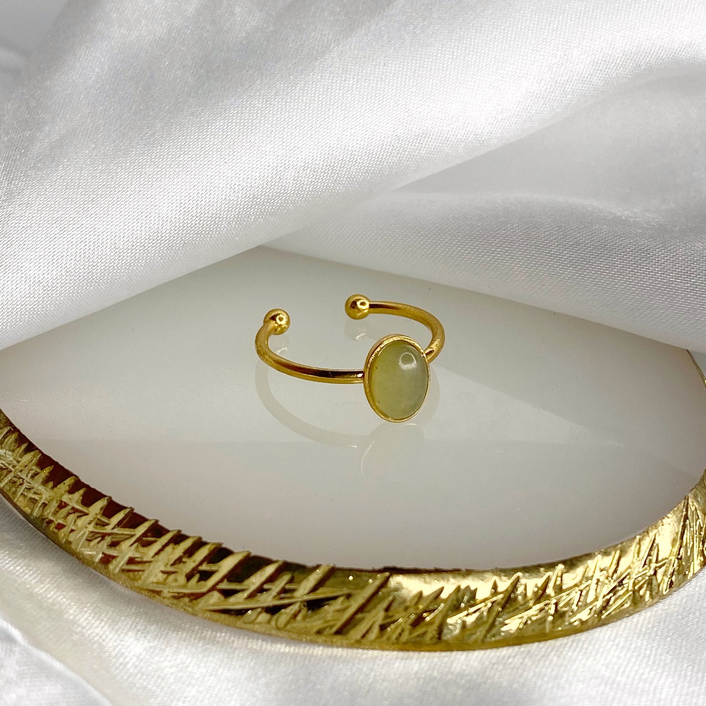 Anillo de aventurina