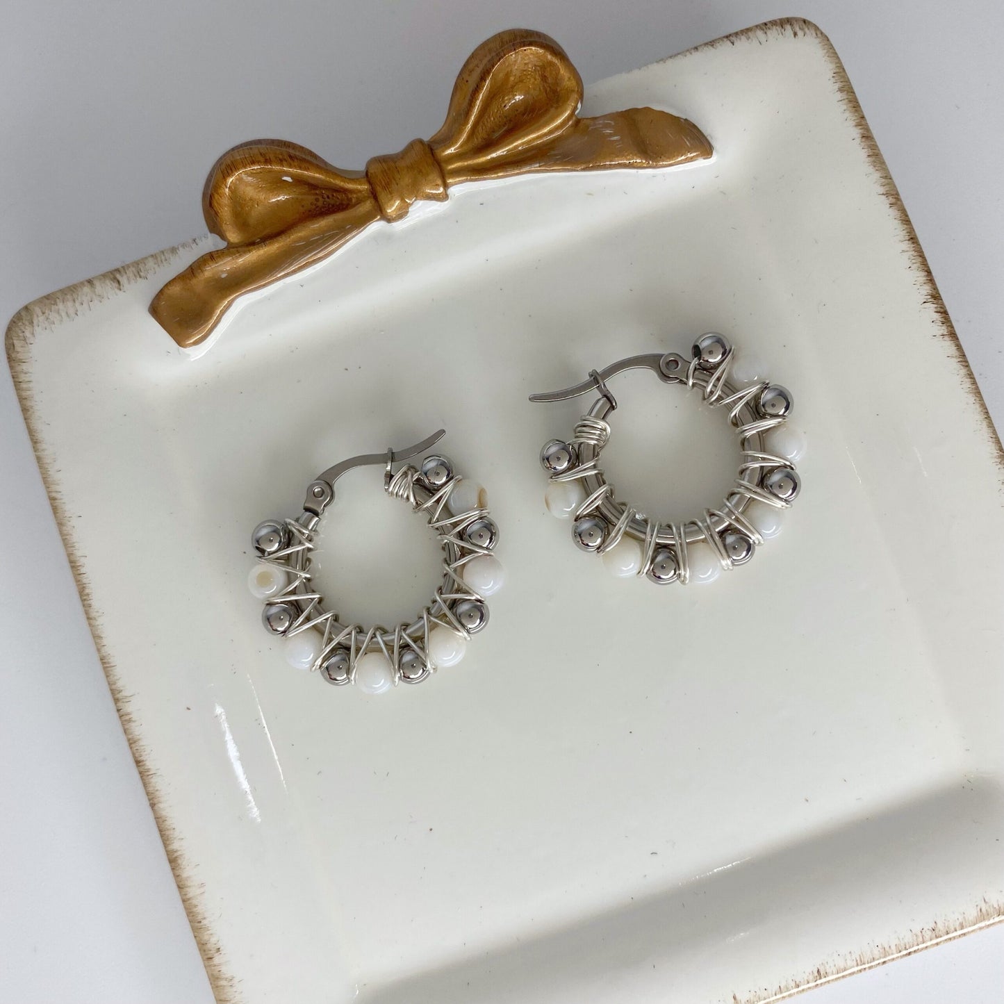 Argolla de madre perla