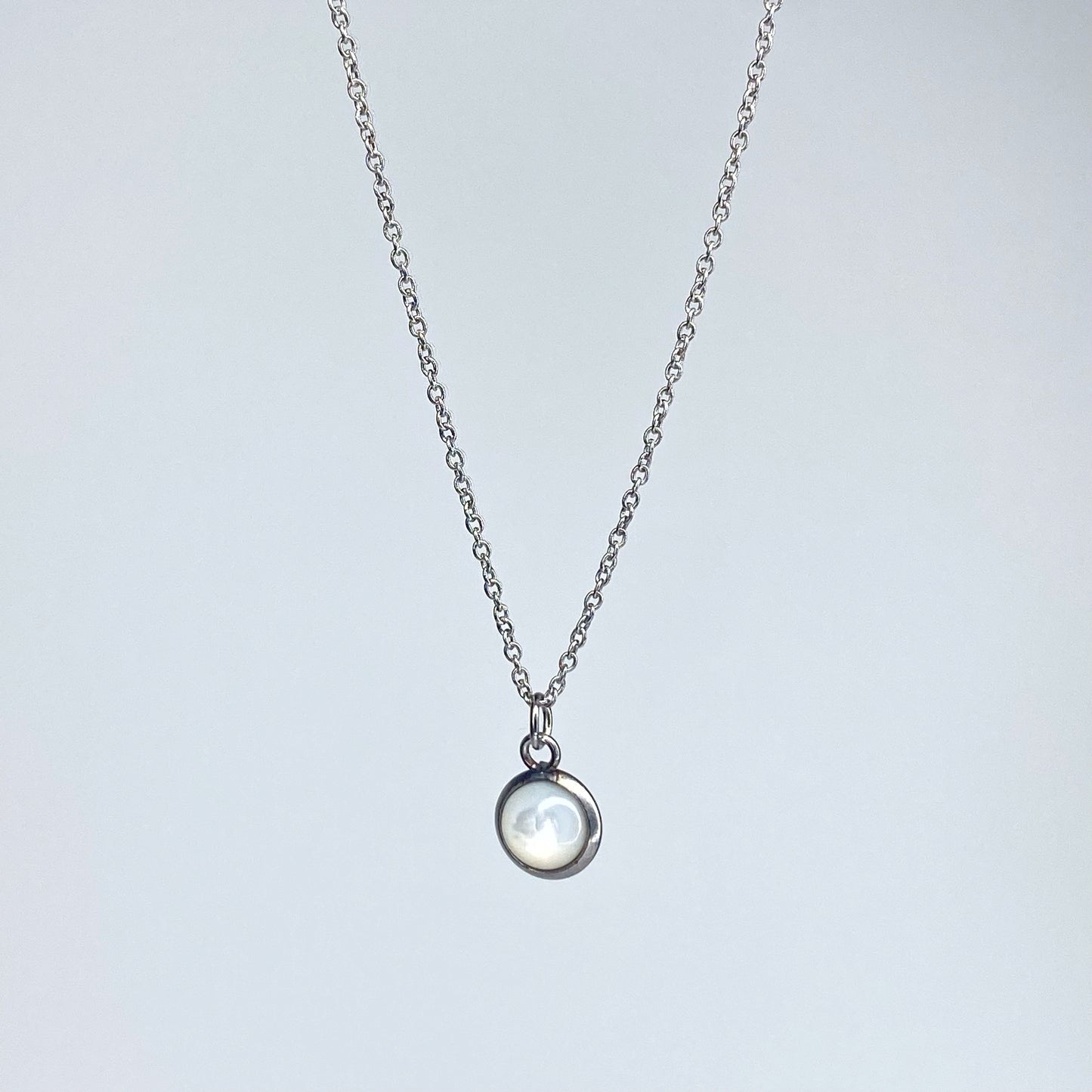 Cadena con nácar