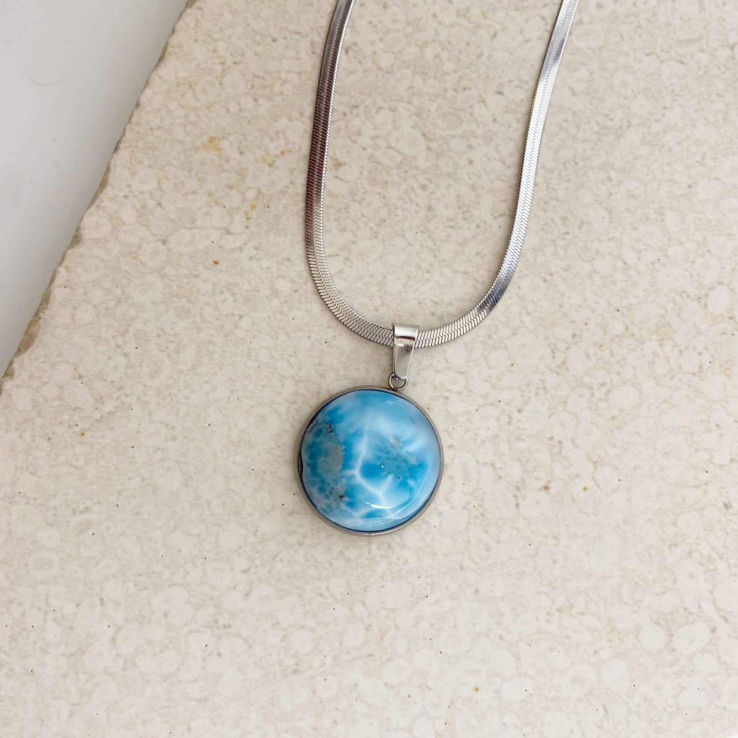 Cadena con larimar