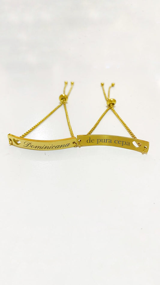 Pulsera "Dominicana de pura cepa"