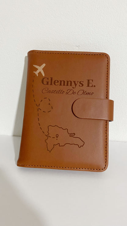 Porta pasaporte personalizado