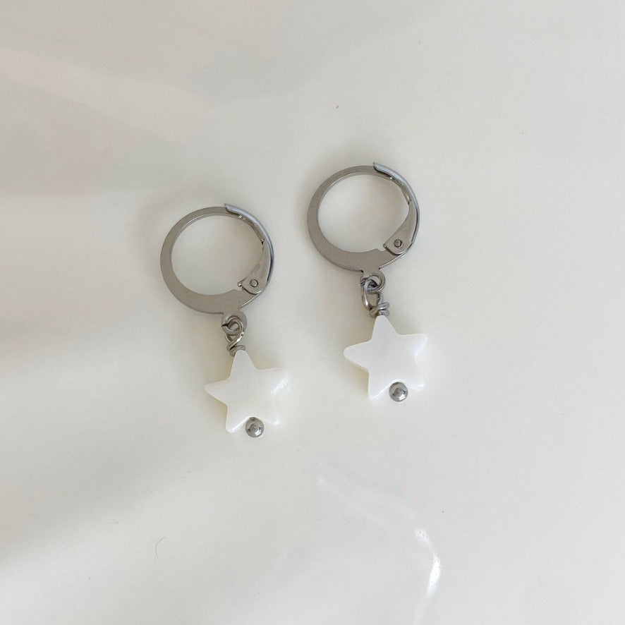 Argollas con nácar