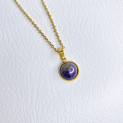 Cadena con amatista