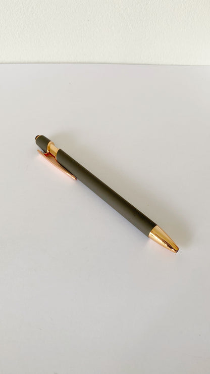 Lapicero con lápiz capacitivo de colores y rose gold