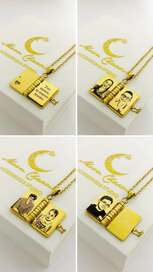 Cadena con álbum / libro personalizado