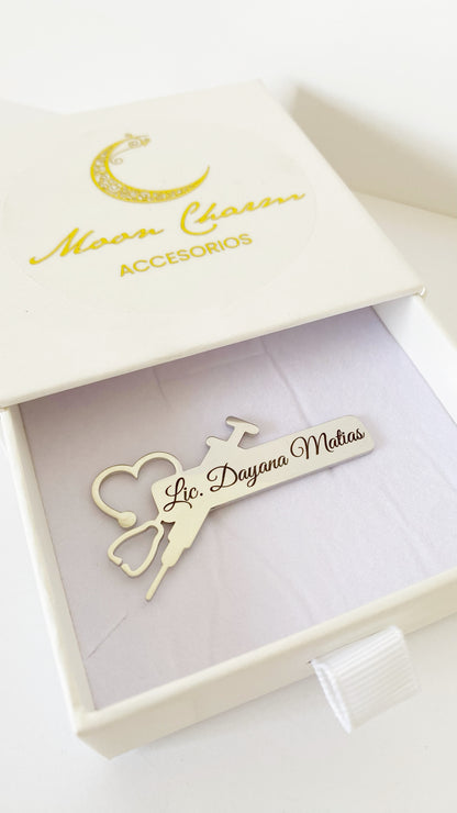 Broche enfermería personalizado