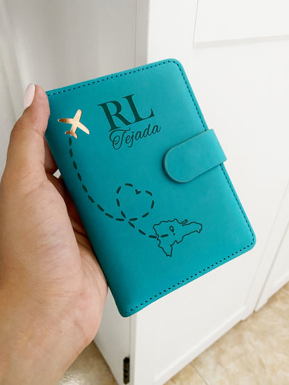 Porta pasaporte personalizado