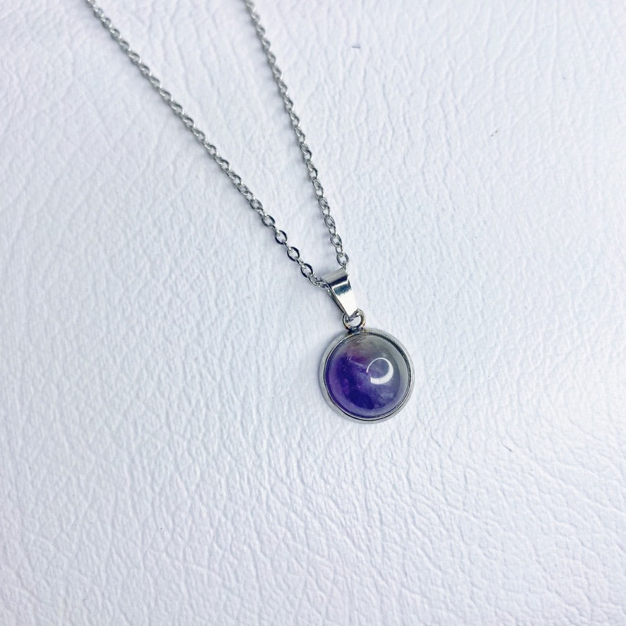 Cadena con amatista