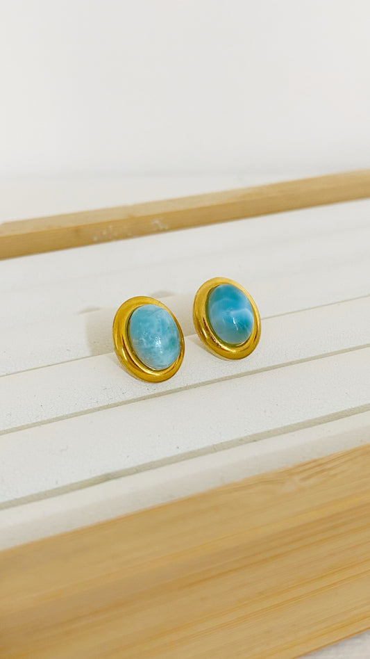 Dormilona ovalada de larimar