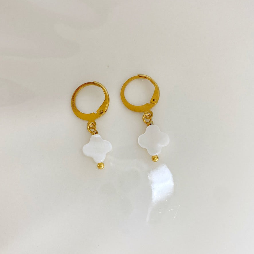 Argollas con nácar