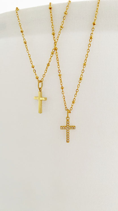 Cadena con cruz reversible