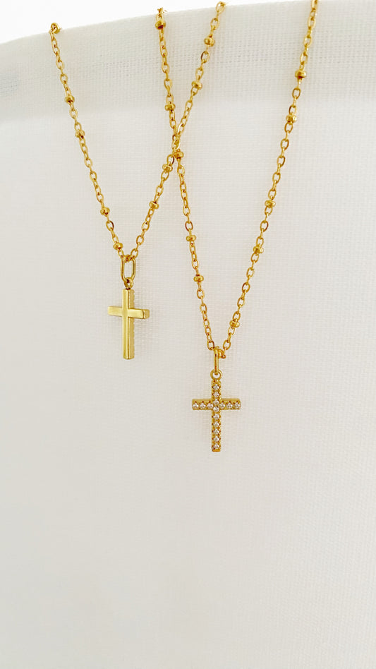 Cadena con cruz reversible