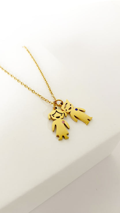 Cadena con niños personalizada