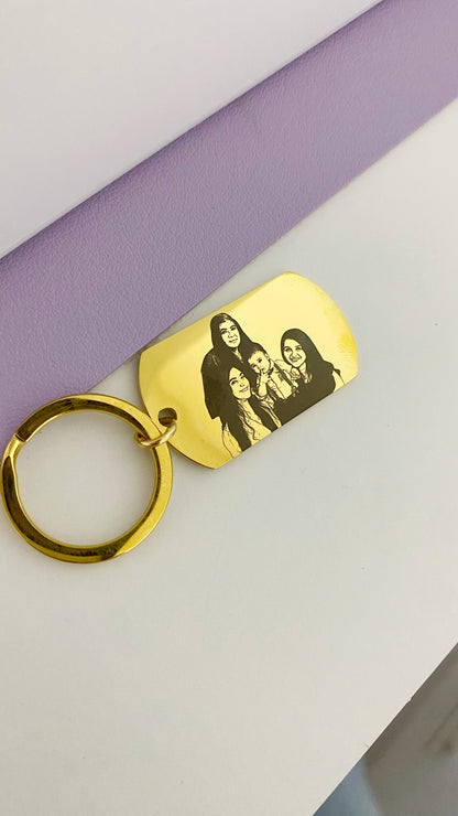 Llavero rectangular personalizado
