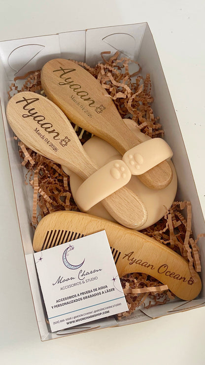 Set cepillo para bebé/niños personalizado