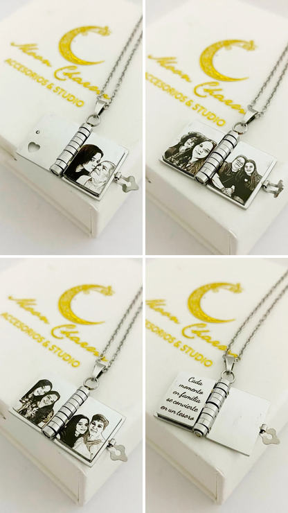 Cadena con álbum / libro personalizado
