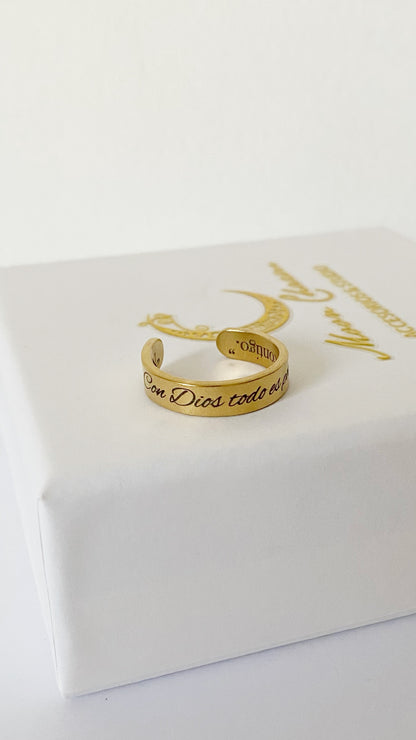 Anillo personalizado