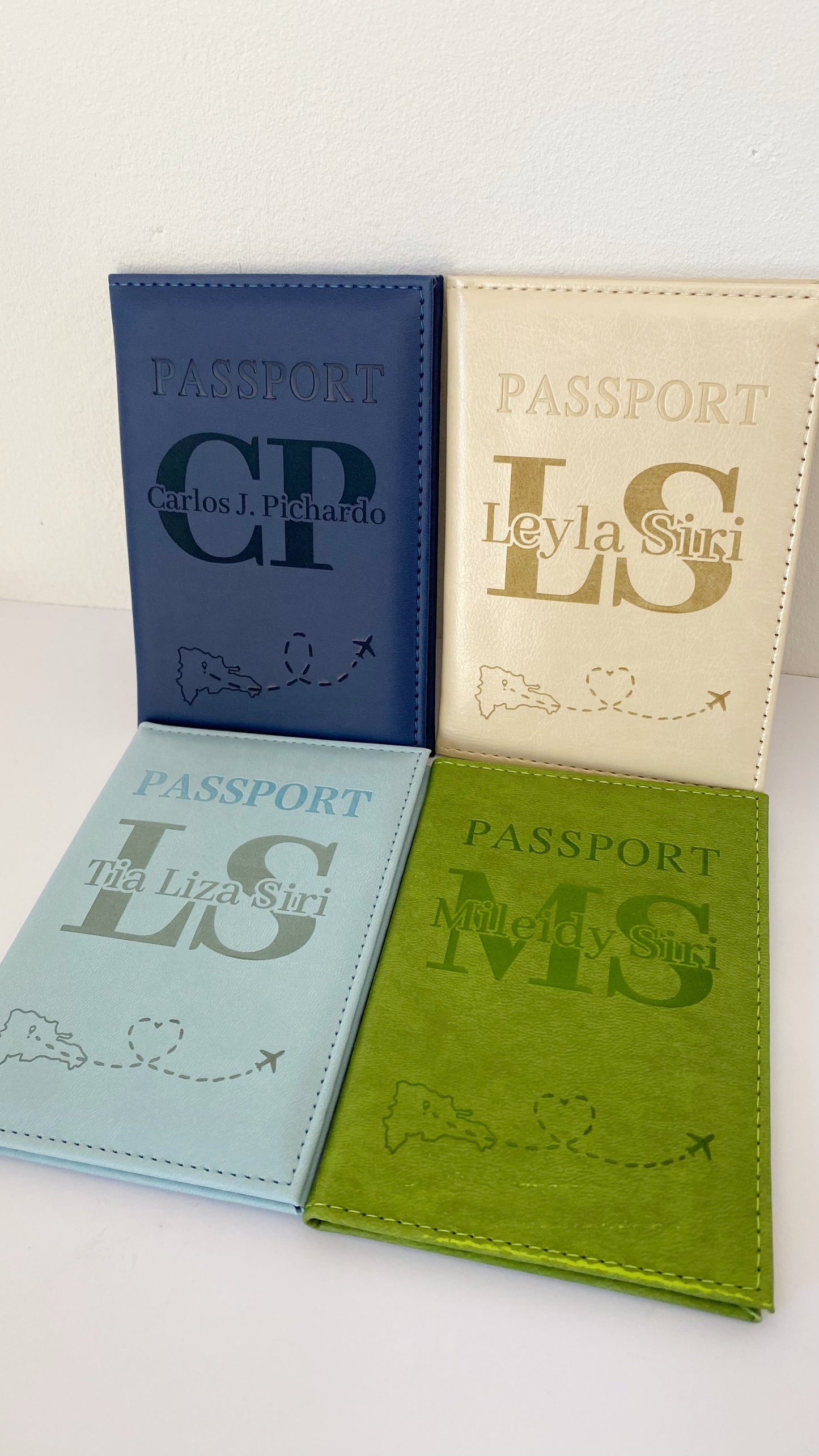 Porta pasaporte personalizado
