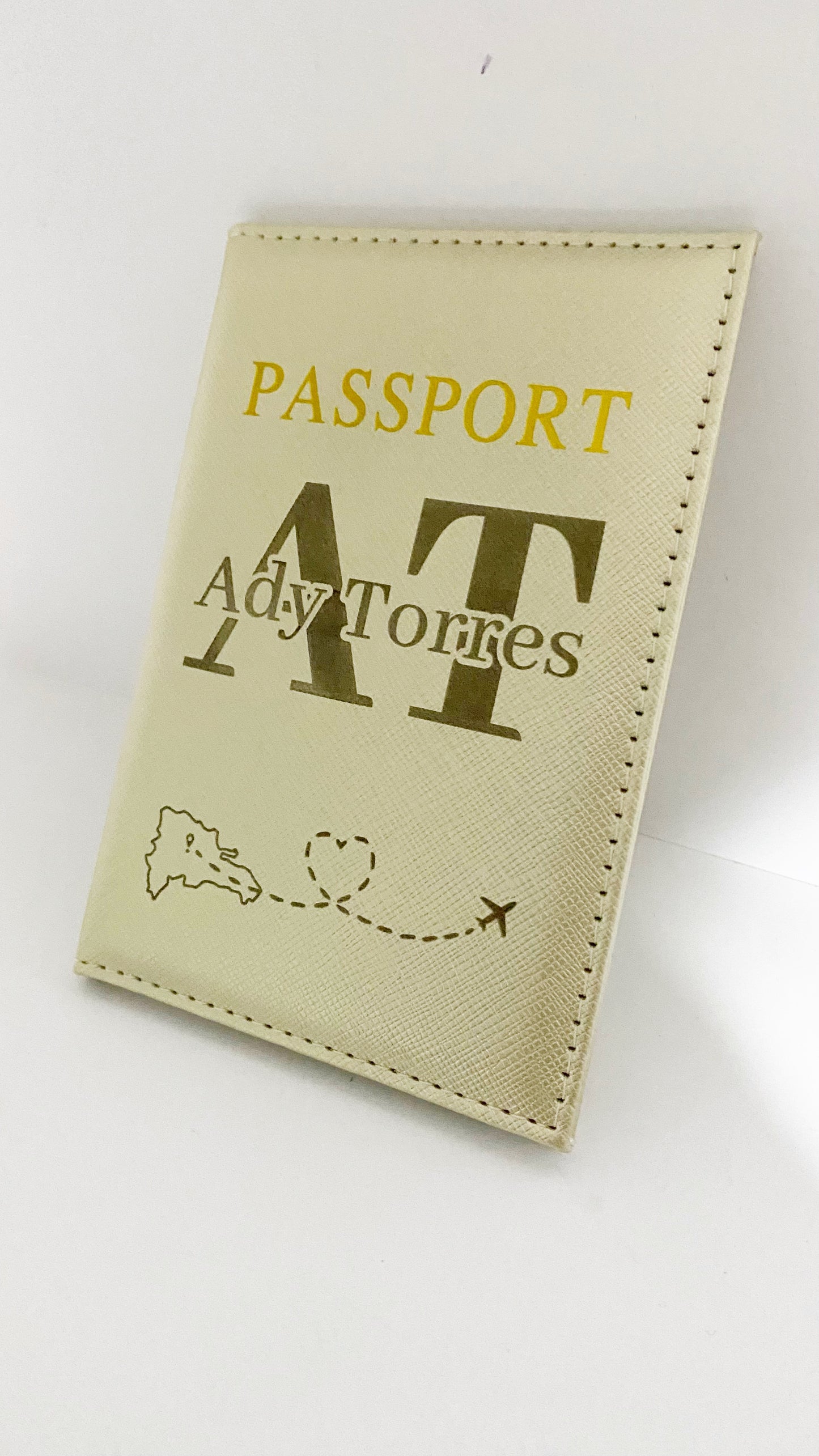 Porta pasaporte personalizado