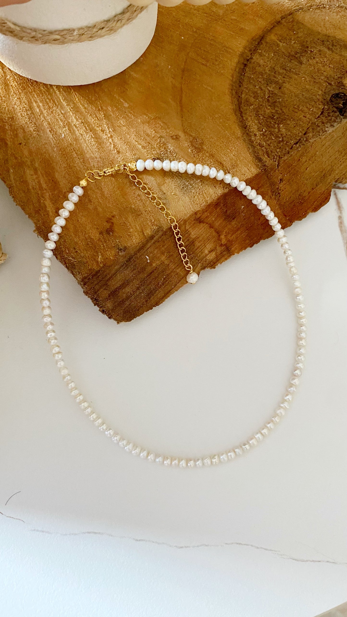 Collar de perlas de río