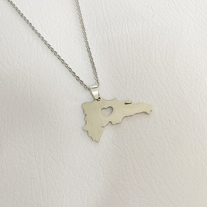 Cadena de República Dominicana con corazón