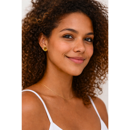 Dormilona ovalada de ámbar