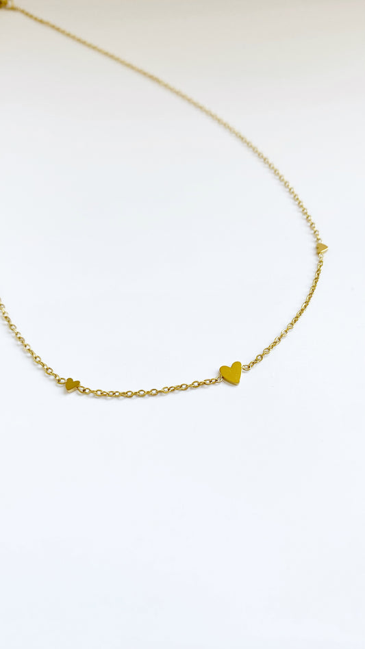 Cadena con corazones