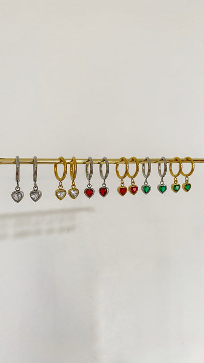 Argolla con zirconia de corazón