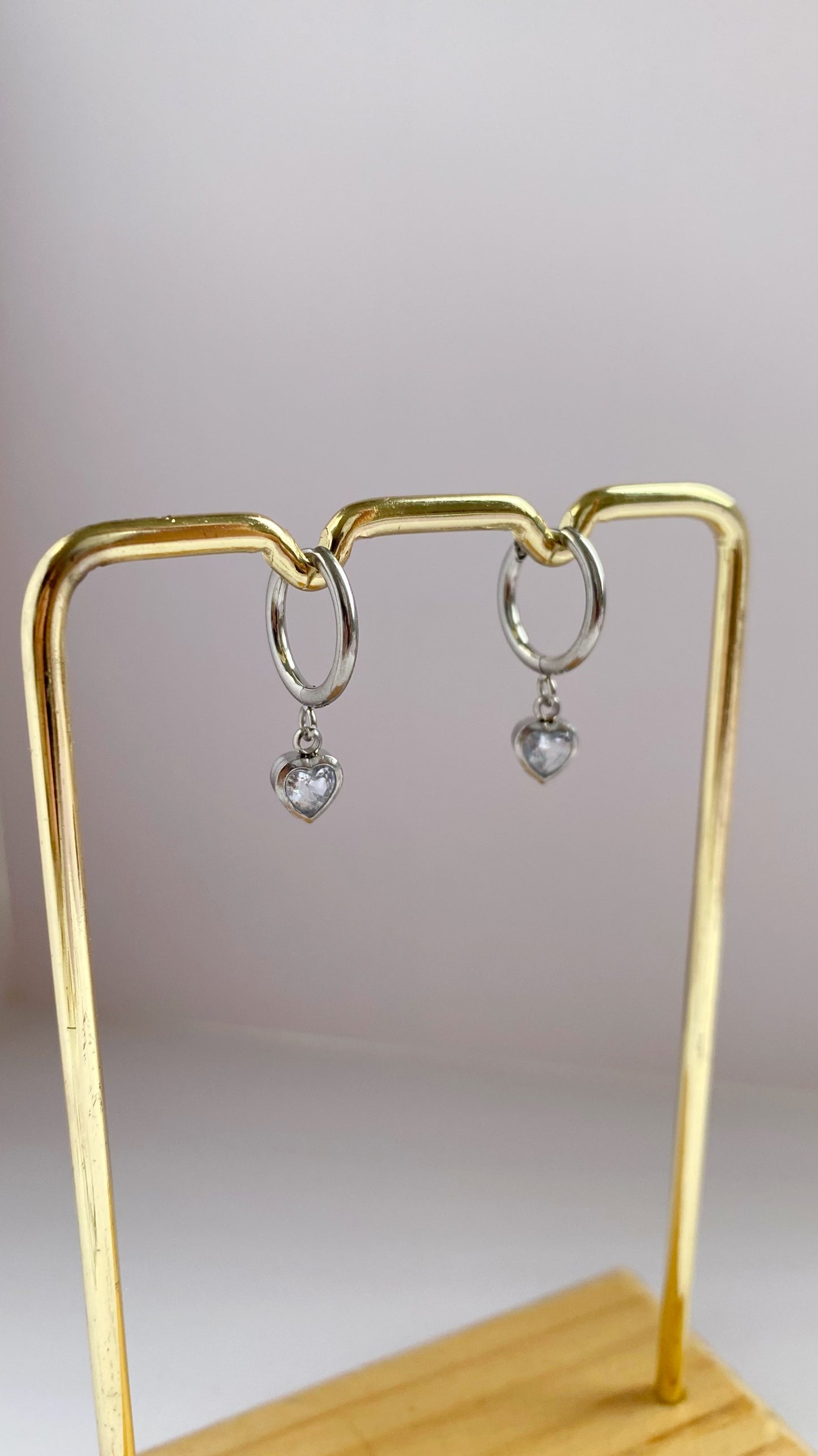 Argolla con zirconia de corazón