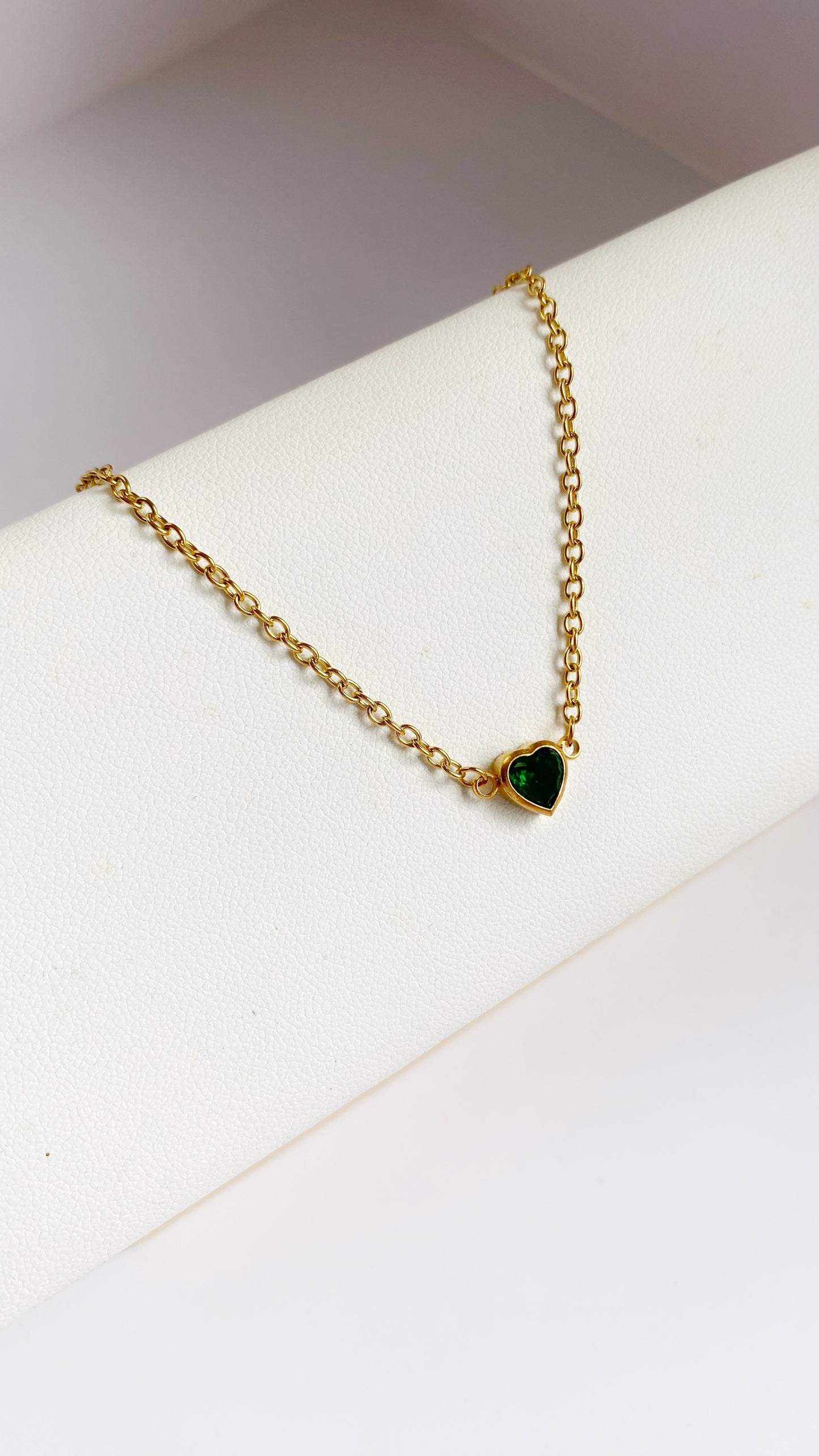 Pulsera con zirconia de corazón