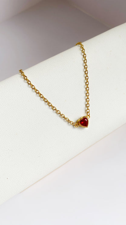 Pulsera con zirconia de corazón