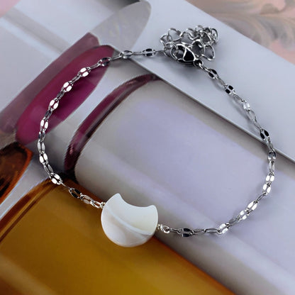 Pulsera con luna de nácar