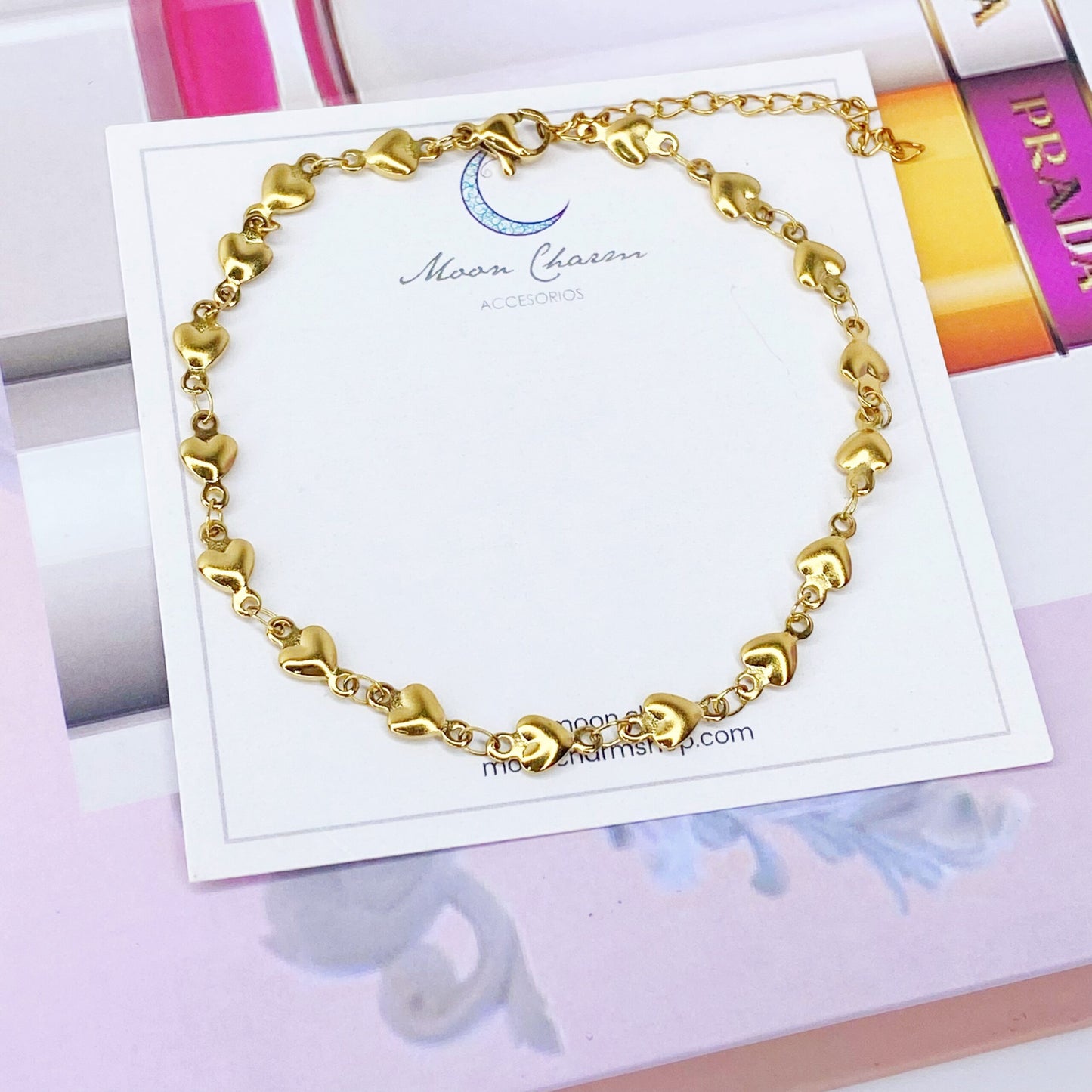 Pulsera de corazones