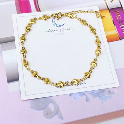 Pulsera de corazones