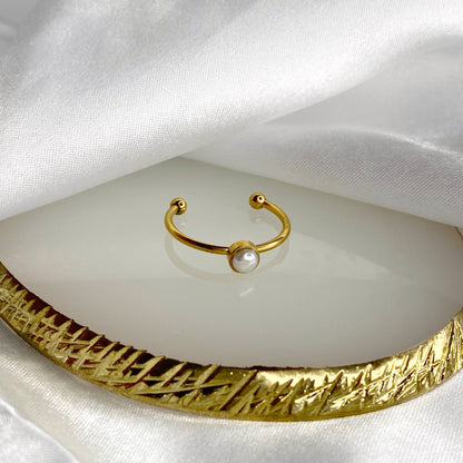 Anillo de perla de río