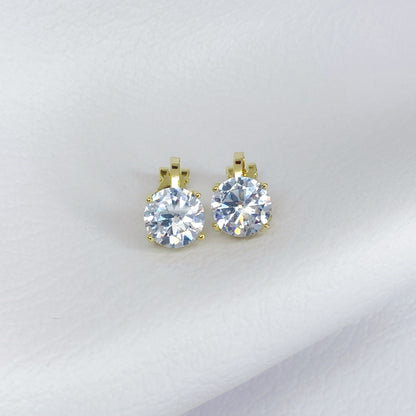 Aretes de zirconia blanca a presión
