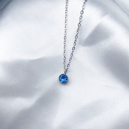 Cadena con zirconia colorida