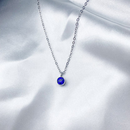 Cadena con zirconia colorida
