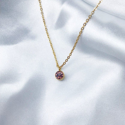 Cadena con zirconia colorida