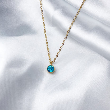 Cadena con zirconia colorida