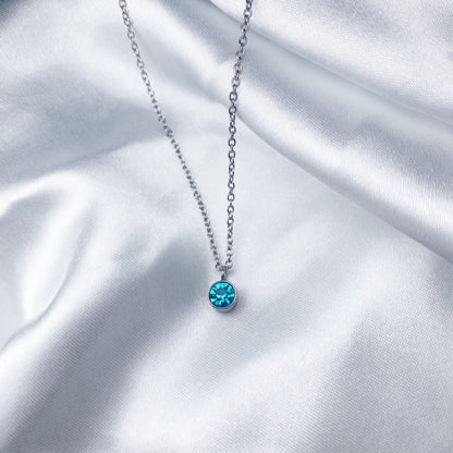 Cadena con zirconia colorida