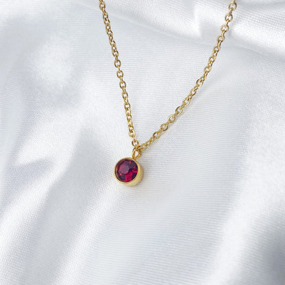 Cadena con zirconia colorida