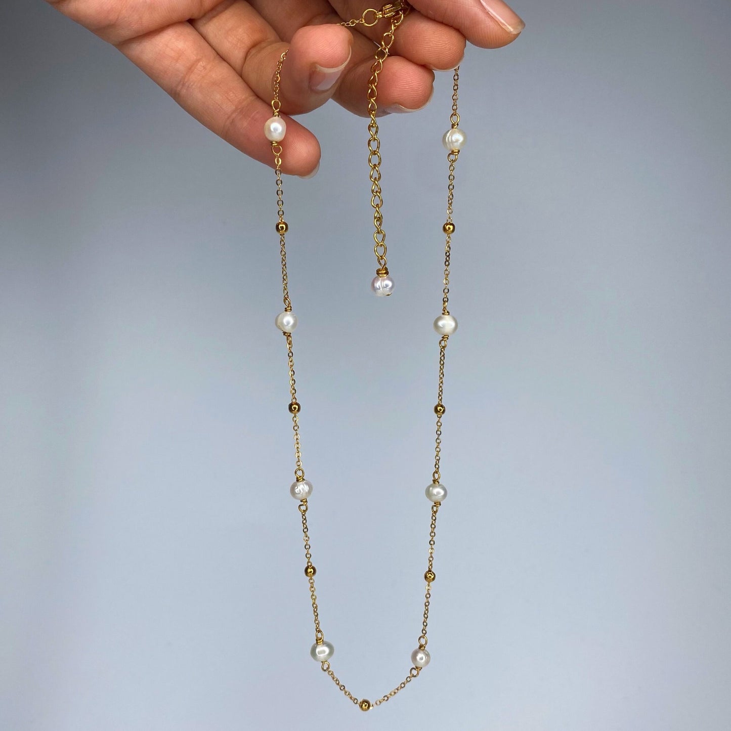 Cadena con perlas