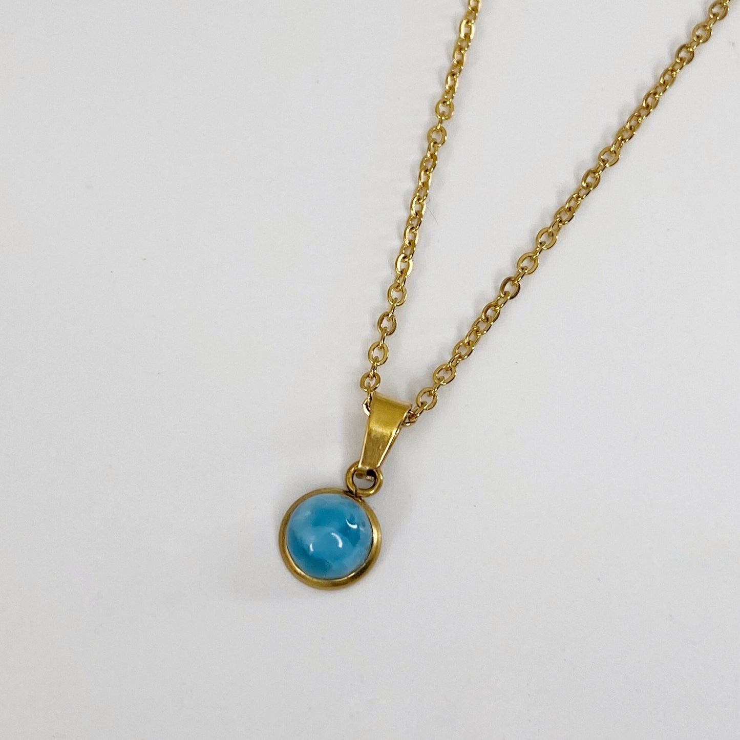 Cadena con larimar
